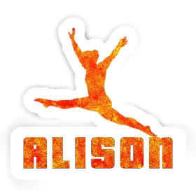 Gymnast Sticker Alison Image