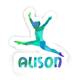 Alison Sticker Gymnast Image