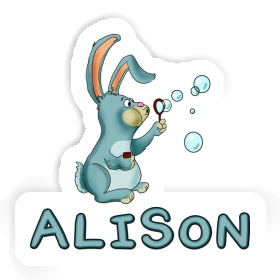 Sticker Alison Rabbit Image