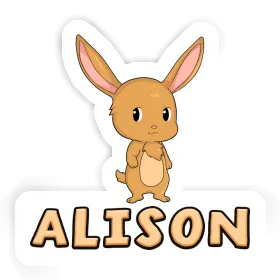 Hare Sticker Alison Image