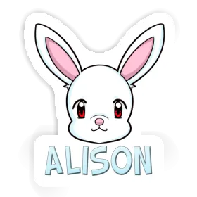 Rabbit Sticker Alison Image