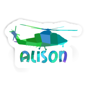 Sticker Alison Helikopter Image