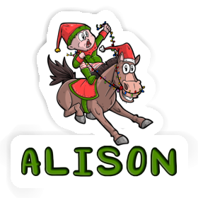 Alison Sticker Christmas Horse Image