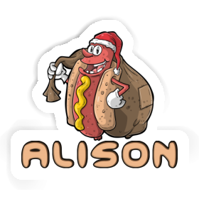 Hot Dog Sticker Alison Image