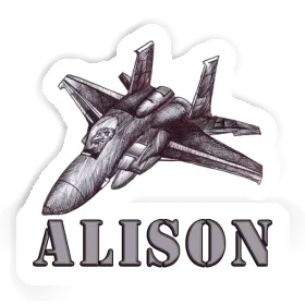 Flugzeug Sticker Alison Image