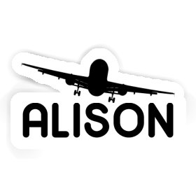 Flugzeug Aufkleber Alison Image