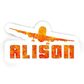 Alison Sticker Flugzeug Image