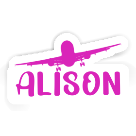 Sticker Alison Flugzeug Image