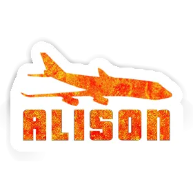 Aufkleber Alison Jumbo-Jet Image