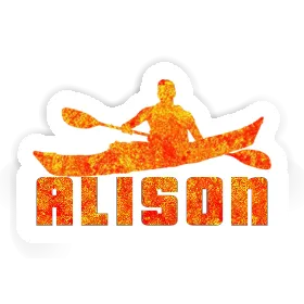 Alison Sticker Kayaker Image