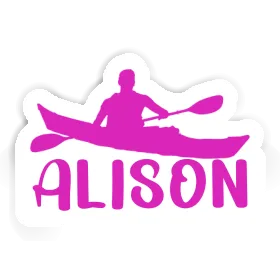 Alison Sticker Kayaker Image