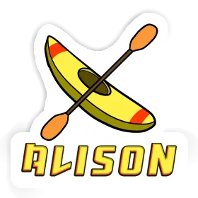 Alison Sticker Canoe Image