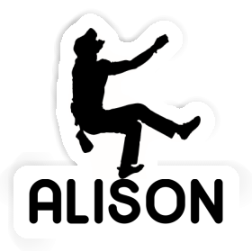 Alison Aufkleber Kletterer Image