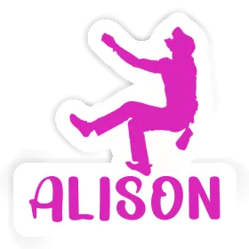 Kletterer Aufkleber Alison Image