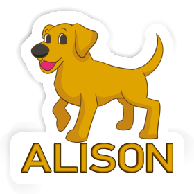 Labrador Sticker Alison Image