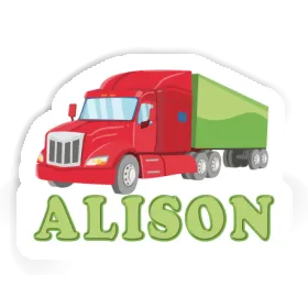 Alison Sticker Lkw Image