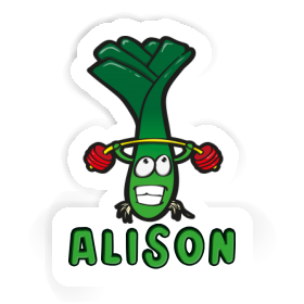 Alison Sticker Weightlifter Image