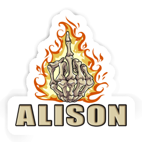 Sticker Alison Middlefinger Image