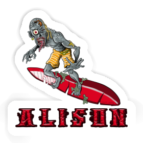 Surfer Sticker Alison Image