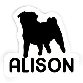 Sticker Pug Alison Image