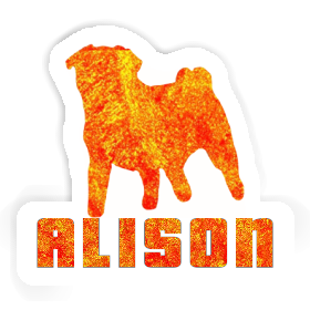 Alison Sticker Pug Image