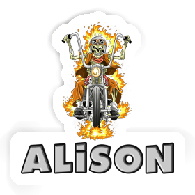 Sticker Alison Motorbike Rider Image