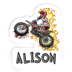 Sticker Motocrosser Alison Image