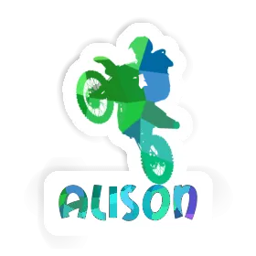 Sticker Alison Motocross-Fahrer Image