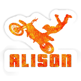 Alison Sticker Motocross-Fahrer Image