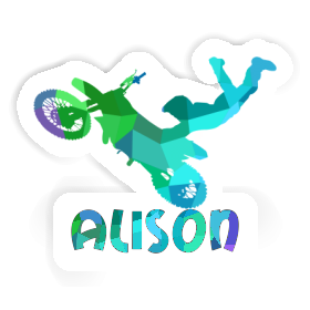 Motocross-Fahrer Sticker Alison Image