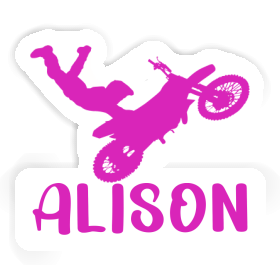 Aufkleber Motocross-Fahrer Alison Image