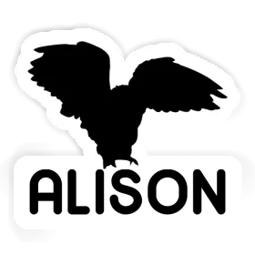 Alison Sticker Owl Image