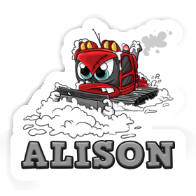 Sticker Snow groomer Alison Image