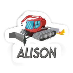 Sticker Pistenraupe Alison Image