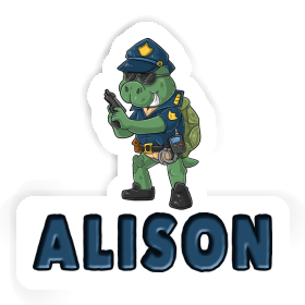 Sticker Police Officer Alison Image