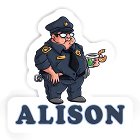 Sticker Police Officer Alison Image