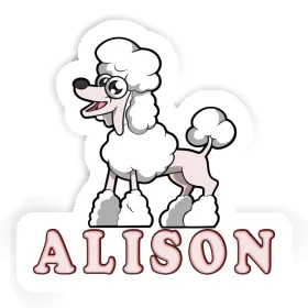 Poodle Sticker Alison Image