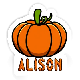 Sticker Alison Pumpkin Image