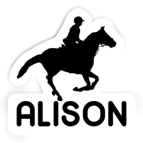 Sticker Alison Horse Rider Image