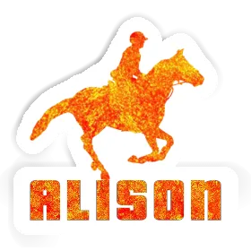 Sticker Horse Rider Alison Image