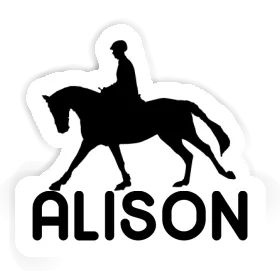 Alison Sticker Horse Rider Image