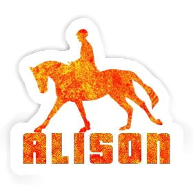 Horse Rider Sticker Alison Image