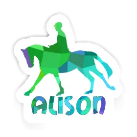 Horse Rider Sticker Alison Image