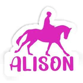 Horse Rider Sticker Alison Image