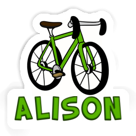 Sticker Bicycle Alison Image