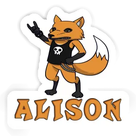 Fuchs Aufkleber Alison Image