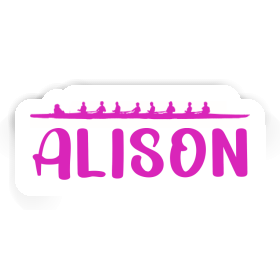 Alison Sticker Ruderboot Image