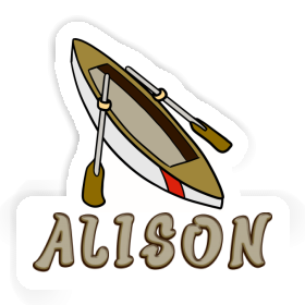 Alison Sticker Rowboat Image