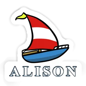 Alison Sticker Sailboat Image