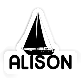 Sailboat Sticker Alison Image